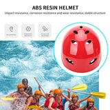 ▶ Casco de seguridad, Casco de seguridad de resina ABS, Casco de seguridad con forro de Eva altamente espumado, Color ligero y brillante, para hacer surf, Escalada, Rescate en el agua, Gorra de rafting