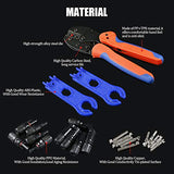 💢 Hilitchi MC3 MC4 Crimpadora solar para panel solar PV de 2,5/4.0/6,0 mm2, 10 conectores MC4 macho hembra para panel solar, 1 par de conectores de conector MC4 solar