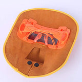 ▶ Capucha Soldador de cuero Máscara de soldadura Capucha Vaca Cómoda capucha de soldadura