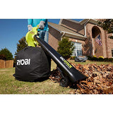 RYOBI RY40450 - Aspiradora inalámbrica de hojas de iones de litio de 40 voltios, con batería de 4.0 Ah y cargador incluido