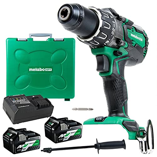 ▶ METABO Kit de taladro inalámbrico de martillo MultiVolt de 36 V con baterías y cargador | DV36DAG