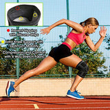 ▶ Rodillera con almohadilla de gel de compresión – Rodillera para hombres y mujeres con estabilizadores laterales