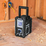 Makita XRM06B 18V LXT Radio inalámbrica de Iones de Litio Bluetooth para Lugar de Trabajo