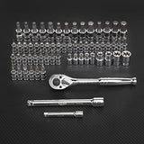 ▶ NEIKO Premium Master Combination Bit Socket Wrench Set | 62 Piece | SAE and MM | 1/4" and 3/8” Drive | Ratchet and Extensions | Torx | Hex | E-Torx | Screwdriver | S2 Steel Bits | Cr-V Sockets