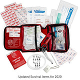 Kit de primeros auxilios profesional de 200 piezas para el hogar, el coche o el trabajo: Suministros médicos de emergencia para camping, caza, senderismo al aire libre y supervivencia