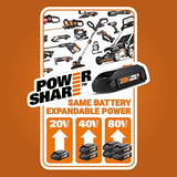 Taladro de martillo inalámbrico de 1,27 cm Worx WX352L 20V Power Share