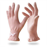 EvridWear - Guantes de algodón con pantalla táctil para spa, eccema, manos secas, cuidado de las manos, hidratación de día y noche, 3 tamaños en pluma o peso ligero (6 pares S/M, peso de pluma)