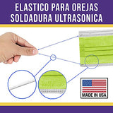 ▶ Mascarillas desechables de 4 Capas, Ultra Suave, Máscara Protectora y Transpirable, Paquete de 50 Unidades para Uso Diario Fabricada en Estados Unidos (Verde Kiwi)