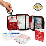 Kit de primeros auxilios profesional de 200 piezas para el hogar, el coche o el trabajo: Suministros médicos de emergencia para camping, caza, senderismo al aire libre y supervivencia