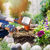 ▶ Guantes Jardinería de cuero para mujer, guantes de trabajo para deshierbar, cavar, plantar, rastrillar y podar (B-azul)
