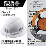 ▶ KLEIN TOOLS  Casco electricista Klein Tools 60400 - Gorro rÃƒ­gido sin ventilaciÃƒ³n