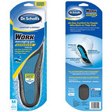 ▶ DR SCHOLL'S Work - Plantillas de gel para masaje, N/A, Paquete con 2