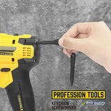 ▶ Juego de destornilladores magnéticos de 10 piezas, 5 Phillips y 5 puntas ranuradas, juego de destornilladores profesionales de agarre de cojín (10 piezas)