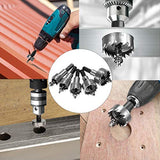 5 Piezas Sierras Perforadoras, MTQ Juego de Brocas 16-30mm, Inoxidable Agujero Herramientas Cortadora, Agujero de Acero de Alta Velocidad Vio Perforar Chapa Agujero Escariador de Metal Sierra