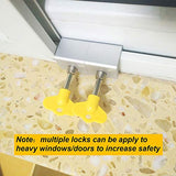 ▶  Cerraduras de Ventana, 6 Juegos Cerraduras de Seguridad con Llave para Niños, Ajustable Aleación de Aluminio Antirrobo y Oficina en el Hogar