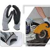 ▶ Guantes Anticorte Nivel 5 de Protección, Guantes resistentes a los cortes, industriales, antipinchazos, protección de manos para jardinería, M, Verde