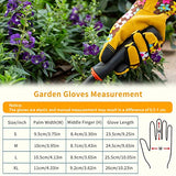 ▶ Guantes de jardinería para mujer, guantes de trabajo transpirables para patio/jardín con pantalla táctil para malezar, excavar, plantar