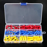 ▶ Hilitchi 160pcs bullet-famle/macho terminales aislados Cableado Eléctrico alambre Crimp Conectores Set