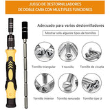 ▶ Juego de destornilladores 117 en 1- Destornilladores de precisión extraíble profesional magnética kit de Herramientas de reparación para teléfono/NS SWITCH / PS4 / Consola de juegos/Electrónica etc