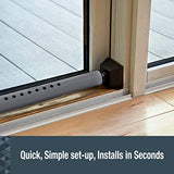 ▶ Barra de seguridad ajustable 2 en 1, barra de tope de puerta que se asegura a la perilla de la puerta, fuerte agarre a prueba de arañazos, estable contra el piso, perilla de puerta extraíble para uso en puertas correderas, portátil y fácil de usar