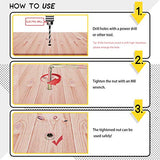 💢  Hilitchi 90Pcs Furniture Screw in Nut Threaded Wood Inserts Bolt Fastener Connector Hex Socket Drive Insert Nuts for Wood Furniture with Bonus Hex Spanner (5/16"-18)