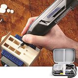 ▶ DREMEL - Funda compatible con Lite 7760 N/10 4 V, kit de herramientas giratorias multiusos, organizador de bolsa de almacenamiento duro para cable de carga USB y juego de accesorios (solo caja)