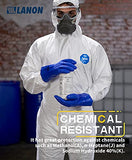 ▶ Guantes resistentes a los productos químicos con revestimiento de PVC, reutilizables, guantes de trabajo de seguridad, protección ácida, alcalina y aceite, antideslizantes, grandes