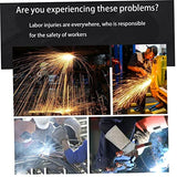 ▶ Capucha de soldadura Resistente al calor Casco de nylon Cuello con cuello soldador Protección de seguridad Blish Azul, Capucha de soldadura de nylon