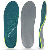 ▶ Plantillas de trabajo ortopédica para el talón con soporte de arco plano para fascitis plantar para hombres y mujeres, plantilla deportiva de absorción de impactos, Verde Armada (ArmyGreen), MEN (8-8 1/2) | WOMEN (10-10 1/2) --270MM-10.63"