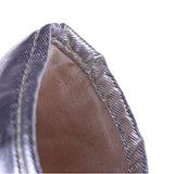 ▶ Guantes ignífugos  Guantes de aluminio de alta temperatura de la capa de aluminio Radiación de defensa a prueba de calor 500 grados Protección industrial Guantes de cuero de la protección del trabajo Cinco dedos