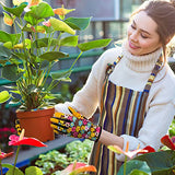 ▶ Guantes de jardinería para mujer, guantes de trabajo transpirables para patio/jardín con pantalla táctil para malezar, excavar, plantar