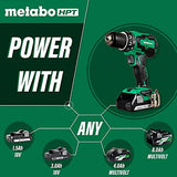 ▶ METABO Kit de taladro/ inalámbrico destornillador  MultiVolt de 18 V, motor sin escobillas, portabrocas de metal sin llave de 1/2 pulgada, garantía de herramienta de por vida | DS18DBFL2E