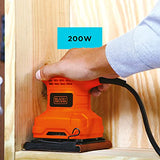 ▶ BLACK+DECKER  Lijadora de Hoja 1/4 Pulgadas 200W