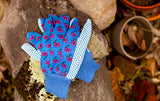 ▶ Guantes Jardinería para mujer (3 pares), color verde, rosa y azul