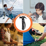 ▶ Martillo Multiherramienta 12 en 1, Martillo Multiusos de acero inoxidable, Martillo Herramienta de supervivencia para hombre, regalo de cumpleaños de Navidad para hombre, bricolaje, padre/padre, marido, novio, él, mujer