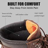 ▶ SUREWAY Botas de trabajo para hombre de acero resistente/compuesto/suave ribete