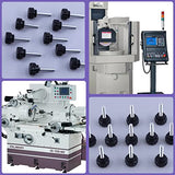 ▶ Juego de 20 pomos de sujeción moleteados con rosca macho redonda M4 x 20 mm, color negro, con tornillos de sujeción para tornillos de extracción rápida