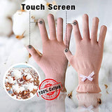 EvridWear - Guantes de algodón con pantalla táctil para spa, eccema, manos secas, cuidado de las manos, hidratación de día y noche, 3 tamaños en pluma o peso ligero (6 pares S/M, peso de pluma)