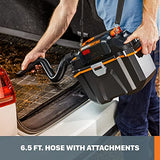 Worx Nitro WX031L.9 Aspiradora inalámbrica en seco y húmeda, 20 V, 2.1 galones (Solo Herramienta), Color Negro, Naranja