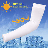 ORUMLIO Mangas del Brazo Unisex Solar Protección, 4 Pares Mangas de protección UV para Conducir Ciclismo Baloncesto Corre Golf Jardinería
