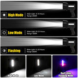🔦 Linterna recargable Foco LED recargable de iones de litio con batería para, 1200 Lúmenes/Luces Puntuales, 5 Modos De Luz, Linterna impermeable IPX4 para emergencias de huracanes, camping, senderismo, ciclismo