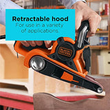 Lijadora de banda de 7 amperios, 7,6 cm x 53 cm con saco para polvo de tela Black & Decker DS321 Dragster