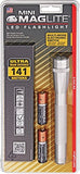 ▶ MAGLITE  Linterna Mini Led, plata, 2 Pilas AA, Blister