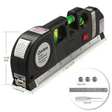 ▶  Multipurpose Laser Level laser measure Line 8ft+ Measure Tape Ruler Adjusted Standard and Metric Rulers