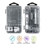 Redlemon Juego de Herramientas de Precisión (117 piezas) con Puntas Magnéticas y Extensión Flexible. Para Reparación de Celulares, PC, etc. Desarmador Philips, Torx, Pentalobe, Triwing, Allen y más