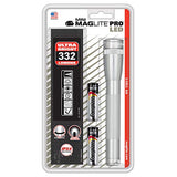 ▶ MAGLITE   Instrument Mini Mag AA Pro Linterna LED 332 lúmenes - Plata - SP2P10H