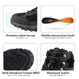 NORTIV 8 - Botas de Senderismo Impermeables para Hombre JS19004M Negro 9 US