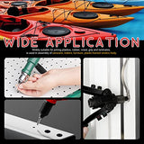 💢 Hilitchi Kit de pistola de remache manual de 262 piezas con 3 cabezales intercambiables (3 piezas nasales) y 260 remaches en 7 tamaños, herramienta de remache manual de dos manos resistente para plástico, metal, cuero, vehículo