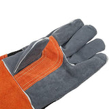 ▶ Guantes ignífugos Guantes de protección para cocinar al Aire Libre Mediante Soldadura Naranja