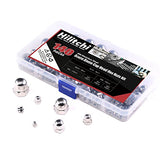 ▶ Hilitchi 140-pcs M3 M4 M5 M6 M8 M10 M12 Acorn Dome Cap Head Kit Surtido de tuercas hexagonales de acero inoxidable 304